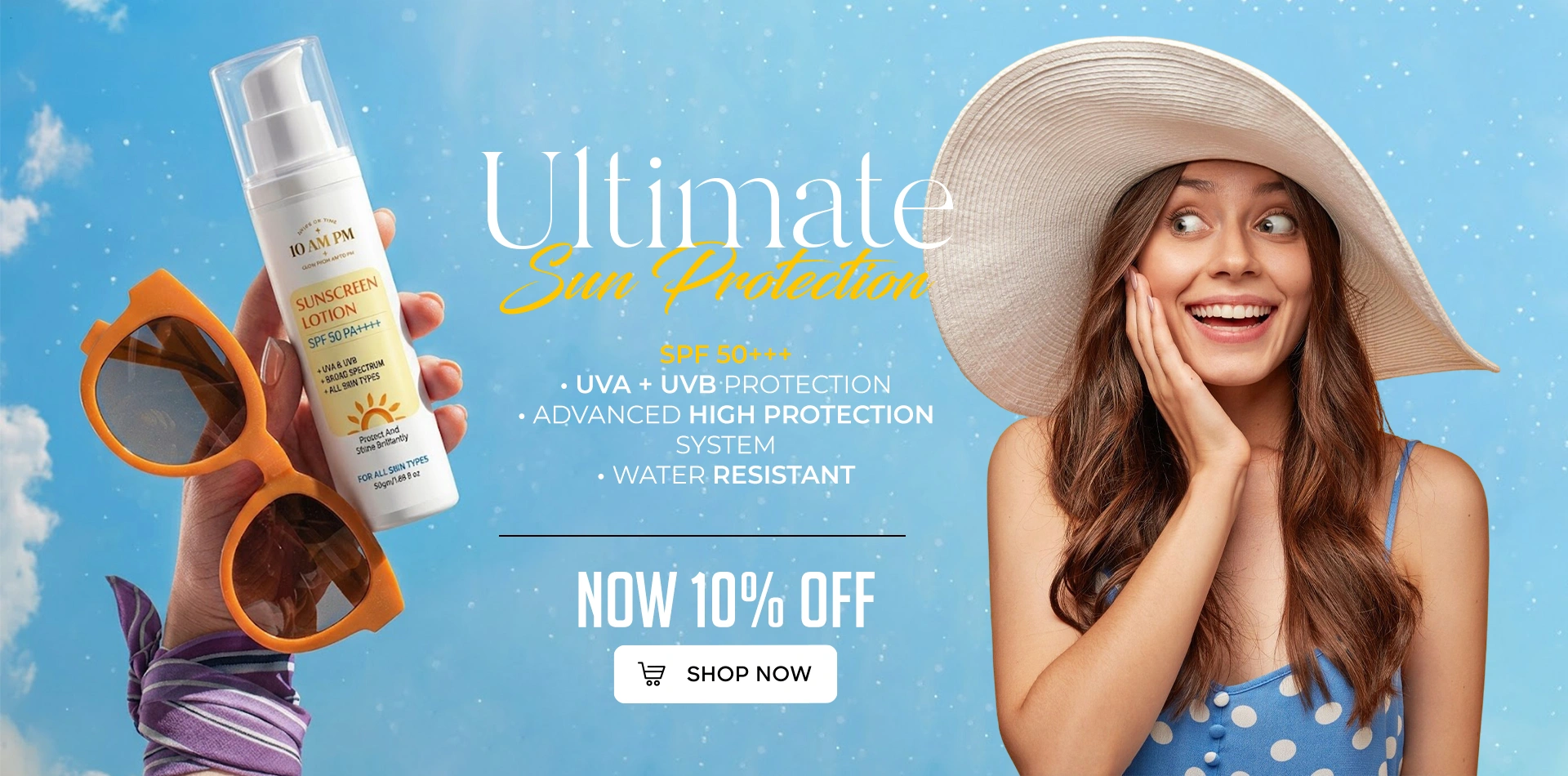 sunscreen banner